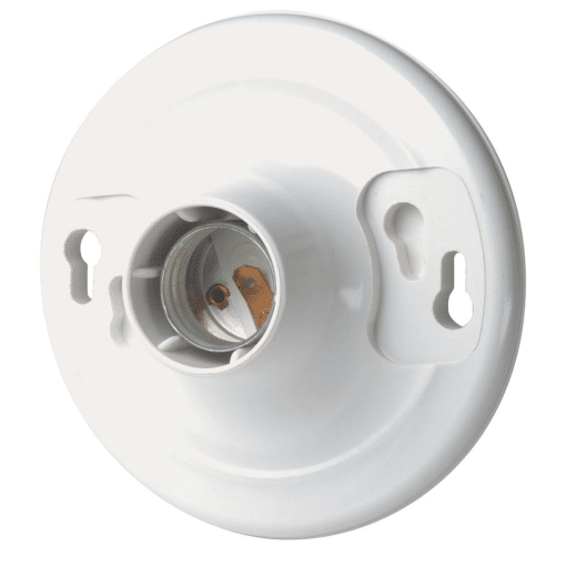 LEVITON 08827 WH UREA LAMPH PC 2 TERM/SCR 660W250V