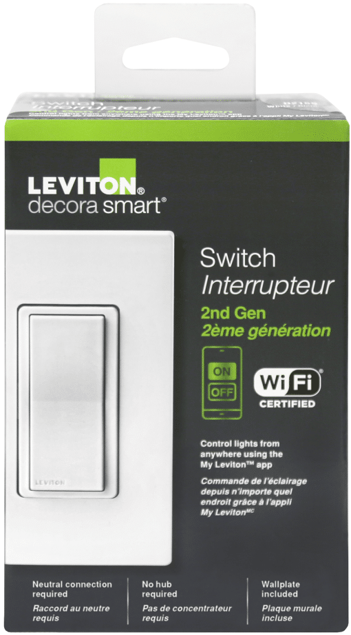 LEVITON D215S WH DECORA SMART WI-FI 15A SWITCH