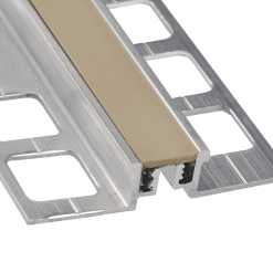 PROVA CM3052MIL08BG HEAVY DUTY EXPANSION JOINT - MILL FINISH (MIL) WITH BEIGE VINYL INSERT - 1/2 IN. (12.5 MM) X 8 FT.