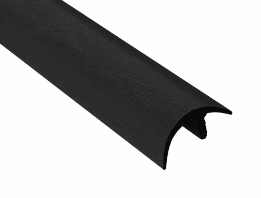 M-D PRO FPCM1120GRY12 7/8" (2.2 CM) NARROW LEG VINYL E CAP - EMBOSSED - GREY - (ST-048) - 1/4" (6.4 MM) H X 1/8" (3.2 MM) W X 12 FT. (3.7 M) L