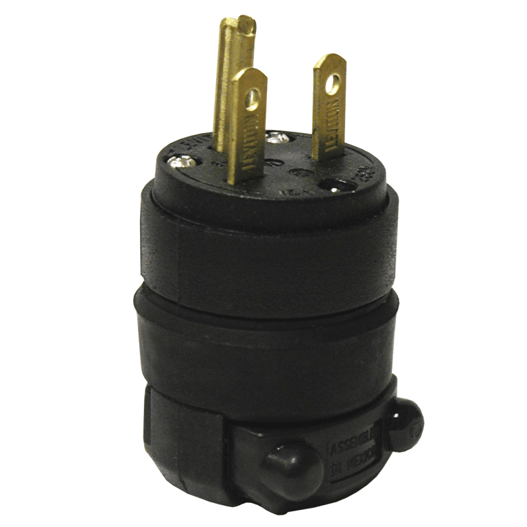 LEVITON 02713-750 LOCKING CONNECTOR 15A 125V 2 POLE 3 WIRE BLACK