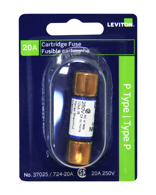 LEVITON 37025 FUSE CRTG P RATED 20A250V