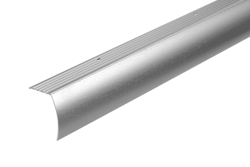 M-D PRO CM2193HSI12 ALUMINUM DROP STAIR NOSING - HAMMERED SILVER (HSI) - 1-7/8 IN. (47.5 MM) X 12 FT. (3.7 M)