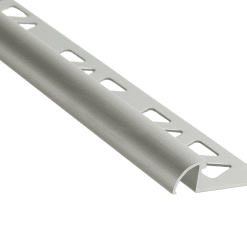 PROVA CM2251SCA08 ROUND TILE EDGE - SATIN CLEAR ANODIZED (SCA) - 3/8 IN. (10 MM) X 8 FT.