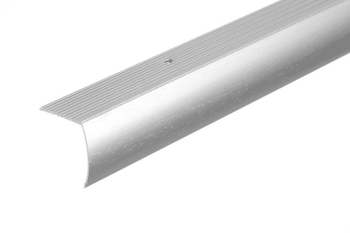 M-D PRO CM2190HSI12 ALUMINUM DROP STAIR NOSING - HAMMERED SILVER (HSI) - 1-3/8 IN. (35 MM) X 12 FT. (3.7 M)