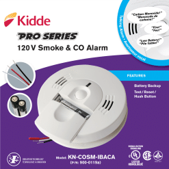 KIDDE 900-0119 Talking Combination (Smoke + CO) Alarm 120v with Battery Backup