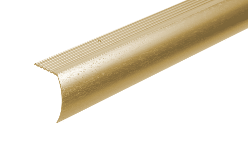 M-D PRO CM2199HGA12 ALUMINUM DROP STAIR NOSING - HAMMERED GOLD ANODIZED (HGA) - 2 IN. (51 MM) X 12 FT. (3.7 M)