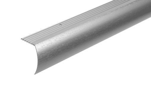 M-D PRO CM2199HSI12 ALUMINUM DROP STAIR NOSING - HAMMERED SILVER (HSI) - 2 IN. (51 MM) X 12 FT. (3.7 M)