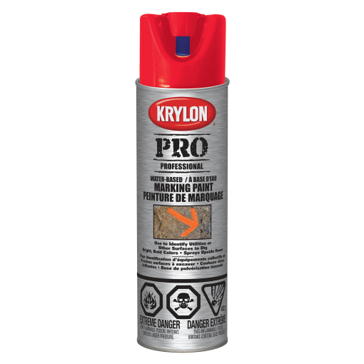 KRYLON PROFESSIONAL MARKING WATER FL RED 45866