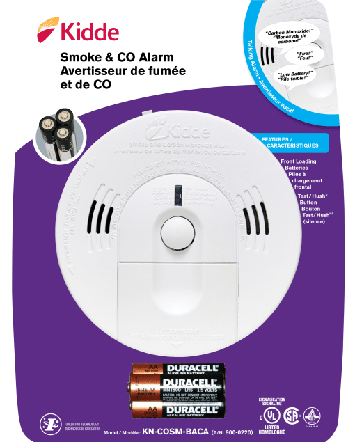 KIDDE 900-0220 Talking Intelligent Smoke & Carbon Monoxide Alarm