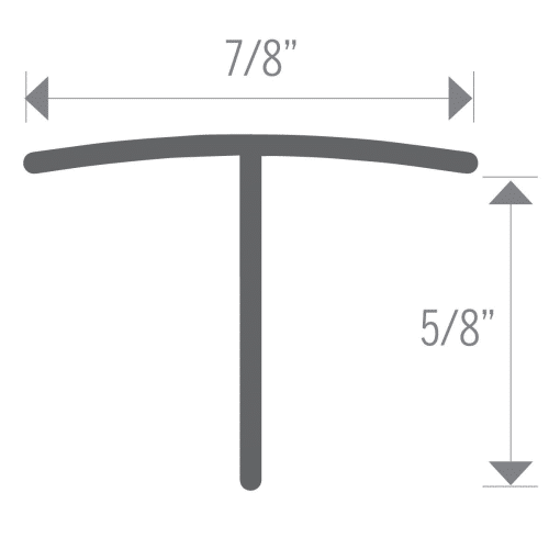 M-D PRO CM1155STI12 ALUMINUM HATCH COVER - SATIN TITANIUM (STI) - 7/8 IN. (22 MM) X 12 FT. (3.7 M)