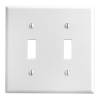 LEVITON 88009 WM FW WH WP 2G 2TGL STD SIZE