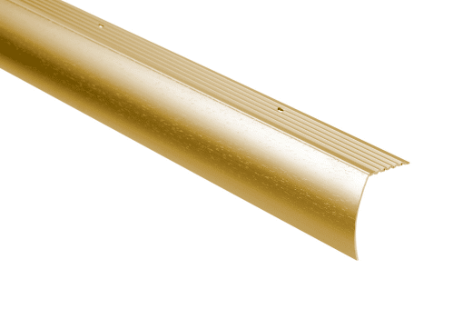 M-D PRO CM2193HGA12 ALUMINUM DROP STAIR NOSING - HAMMERED GOLD ANODIZED (HGA) - 1-7/8 IN. (47.5 MM) X 12 FT. (3.7 M)