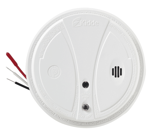 KIDDE P1275CA Pro Series 120V Hardwire Smoke Alarm with Hush Button and Battery Backup
