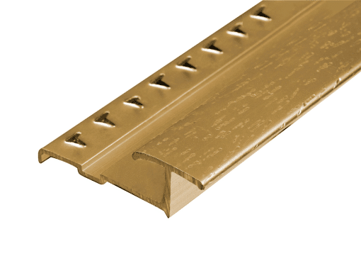 M-D PRO CM1766HGA12 ALUMINUM DIVIDER - PINNED - COMMERCIAL - HAMMERED GOLD ANODIZED (HGA) - 5/16 IN.-7/16 IN. (8 MM-11 MM) X 12 FT. (3.7 M)