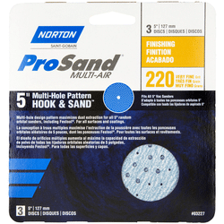 NORTON ProSand - Hook & Sand 5'' Multi-Air Cyclonic  P220B
