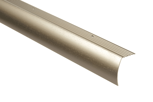 M-D PRO CM2193HTI12 ALUMINUM DROP STAIR NOSING - HAMMERED TITANIUM (HTI) - 1-7/8 IN. (47.5 MM) X 12 FT. (3.7 M)