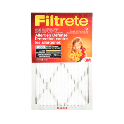Filtrete Allergen Defense Micro Allergen Filter, MPR 1000, 16 in x 25 in x 1 in