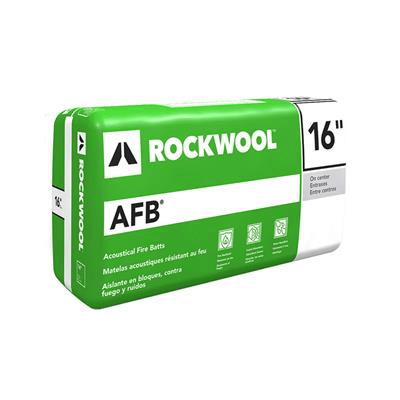 ROCKWOOL AFB 3.5IN X 16IN X 48IN STEEL STUD ACOUSTICAL FIRE BATTS 64 SQ FT