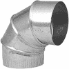 IMPERIAL GV0296 ADJUSTABLE ELBOW DUCT - 6-IN - GALVANIZED 30-GAUGE STEEL - 90 DEGREE