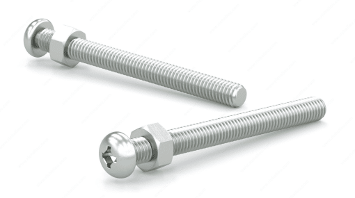 RELIABLE PSBZ8323MR 8-32X3 ZINC PLATED MACHINE SCREW WITH NUT 6 PCS