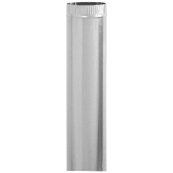 IMPERIAL GV0372 ROUND PIPE - 5-IN X 30-IN - GALVANIZED 30-GAUGE STEEL