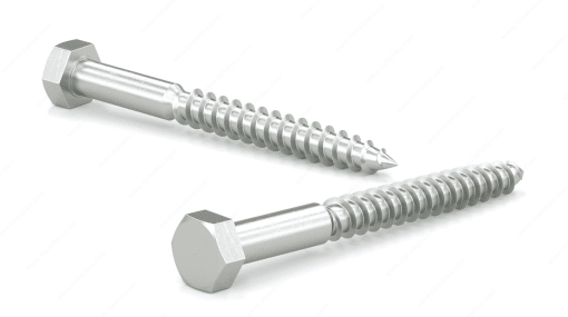 RELIABLE HLZ5164L 5/16X4 HEX HEAD LAG SCREW ZINC 50 PCS