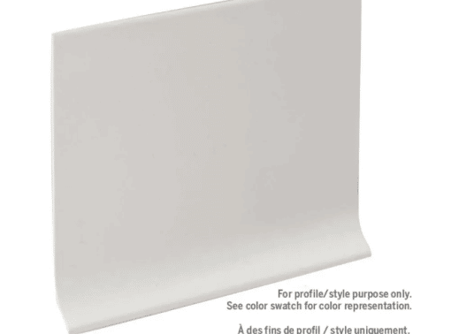 M-D PRO CBTX400WHT120 4" (10.2 CM) (6.4 CM) TOELESS VINYL WALL BASE COIL - WHITE - (ST-050) -  0.080" (2 MM) GAUGE,  120' (3 M) ROLL