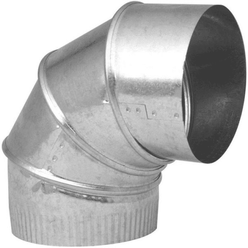 IMPERIAL GV0294 6 IN GALVANIZED STEEL ADJUSTABLE ELBOW UP TO 90 DEGREE ANGLE 26G