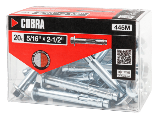 COBRA 445R PARASLEEVE 5/16''X2 1/2'' (4)