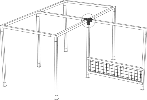 LINX LX005 PENTAFIT 4X4 SIMPLIFIED PERGOLA SYSTEM