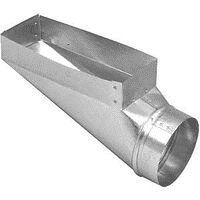 IMPERIAL GV0651 GALVANIZED END BOOT - 4-IN X 10-IN X 4-IN - STEEL