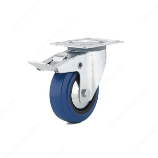 MADICO F08336 Caster 4'' Swivel/Brake Blue Rubber