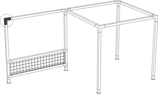 LINX LX006 L-FIT 4X4 SIMPLIFIED PERGOLA SYSTEM