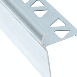 PROVA CM4551SCA12 DECORATIVE TILE STAIR NOSING - SATIN CLEAR ANODIZED (SCA) - 3/8 IN. (10 MM) X 12 FT.