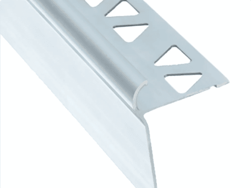 PROVA CM4551SCA12 DECORATIVE TILE STAIR NOSING - SATIN CLEAR ANODIZED (SCA) - 3/8 IN. (10 MM) X 12 FT.