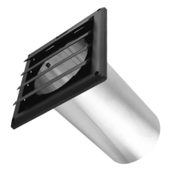 IMPERIAL VT0152 6-INCH AIR INTAKE HOOD LOUVERED WHITE
