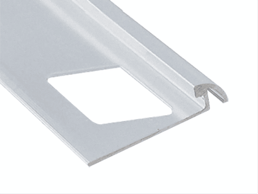 PROVA CM2250SCA08 ROUND TILE EDGE - SATIN CLEAR ANODIZED (SCA) - 5/16 IN. (8 MM) X 8 FT.