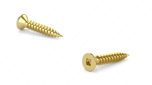 ONWARD 5222B38R BRASS 5X5/8'' FLAT HEAD WOOD SCREW