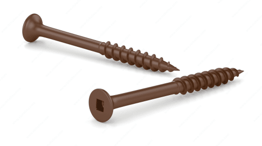 RELIABLE FKCBR10312J 10X3-1/2 BROWN TREATED WOOD DECK SCREW FLAT HEAD  175 PCS