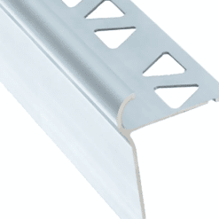 PROVA CM4552SCA12 DECORATIVE TILE STAIR NOSING - SATIN CLEAR ANODIZED (SCA) - 1/2 IN. (12.5 MM) X 12 FT.
