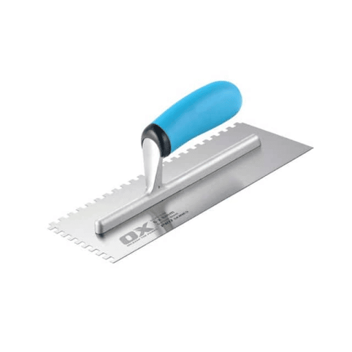 OX TOOLS OX-T406060 TRADE STAINLESS NOTCH TROWEL 1/2''