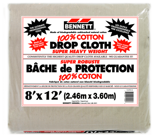 BENNETT CLOTH 8 Drop Cloth 8' x 12'