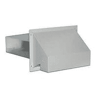 IMPERIAL VT0515 R2 HEAVY DUTY WALL EXHAUST / INTAKE HOOD 3-1/4 IN WHITE