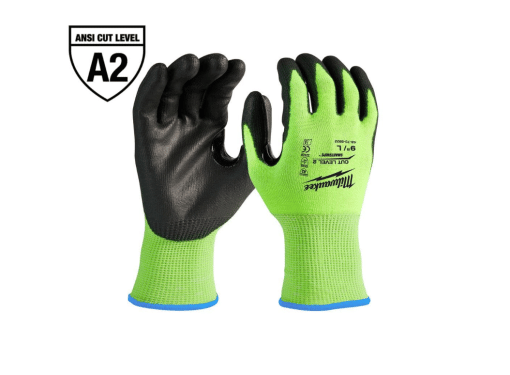 MILWAUKEE 48-73-8932 CUT 3 HIGH VIS GLOVES - L