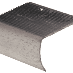 M-D PRO CM2195HTI12DS ALUMINUM DROP TREAD STAIR NOSING - COMMERICAL - DRILLED STAGGERED (DS) - HAMMERED TITANIUM (HTI) - 1-1/2 IN. (38 MM) X 12 FT. (3.7 M)