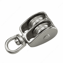 ONWARD 2301CBC CHROME DOUBLE SWIVEL PULLEY 1''