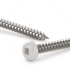 RELIABLE PKAW8114VP 8X1-1/4 METAL SCREW PAN SOCKET TYPE A WHITE 100 PCS