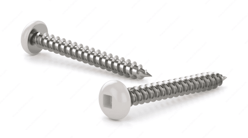 RELIABLE PKAW8114VP 8X1-1/4 METAL SCREW PAN SOCKET TYPE A WHITE 100 PCS