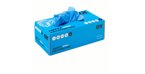 OX TOOLS OX-S482209 OX Nitrile Disposable Gloves - Large - 100 Pack
